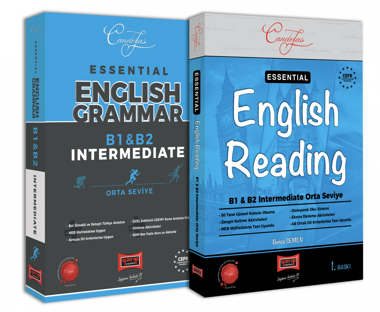 B1 B2 Intermediate Level Grammar Reading Vocabulary Listening Book Set